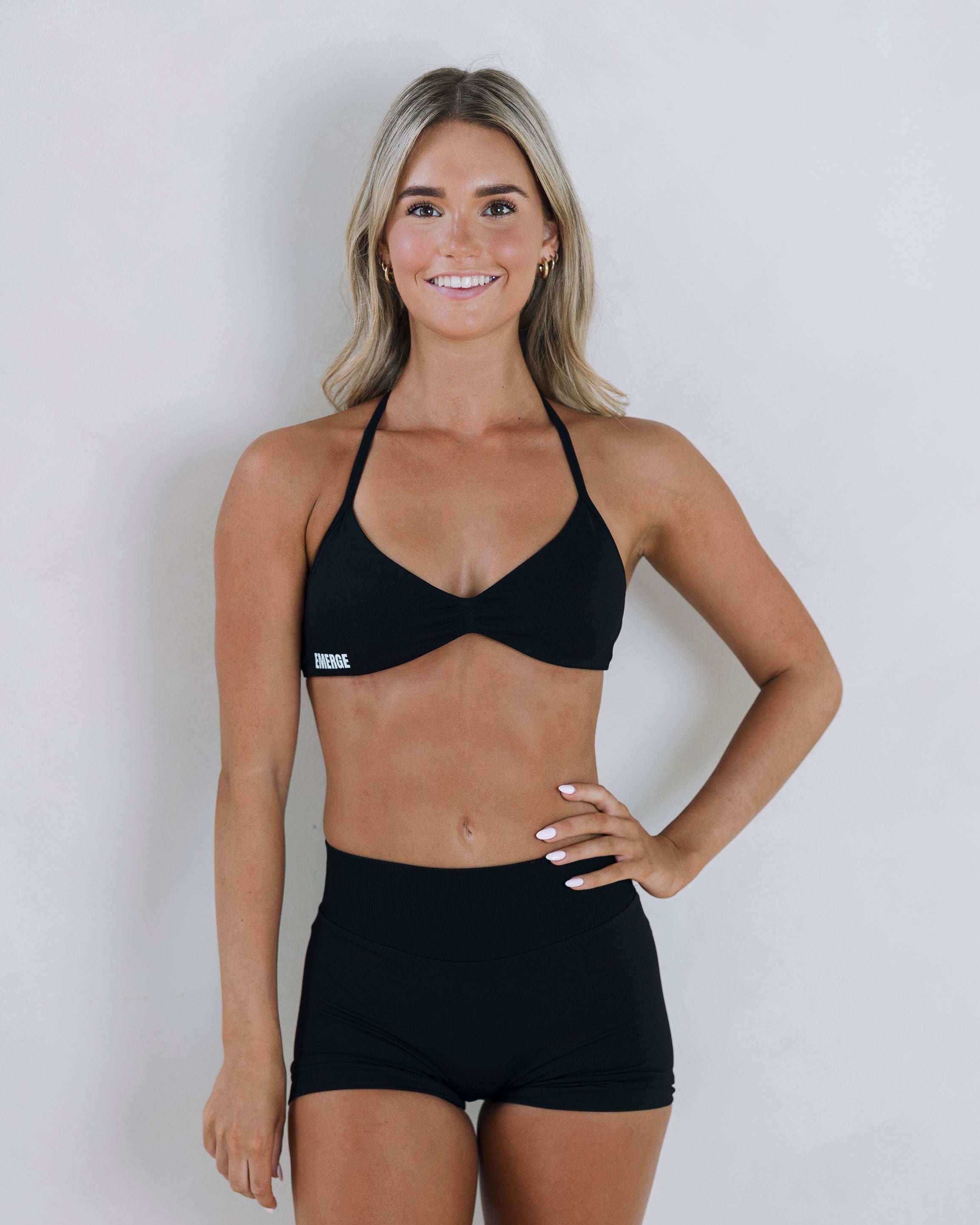 Sculpt Crop- Black