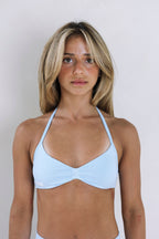 Sculpt Crop- Cloud Blue