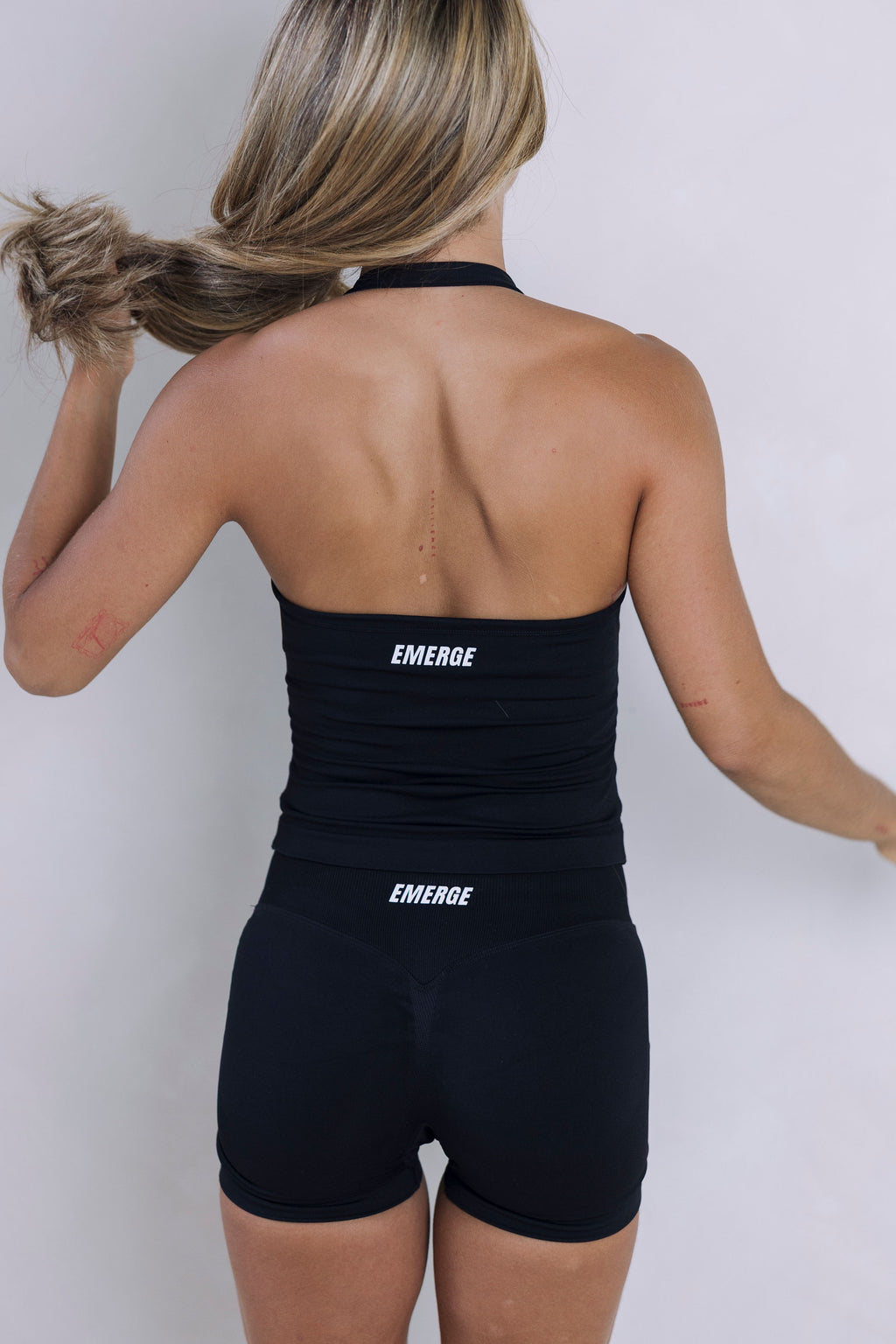 Elevate Halter Tank - Black