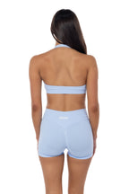 Elevate Halter Crop- Cloud Blue