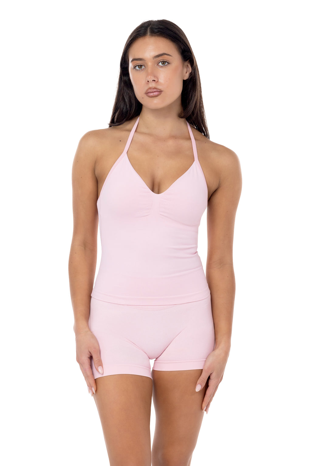 Sculpt Singlet- Cloud Pink