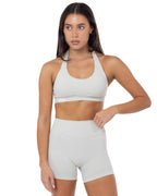Elevate Halter Crop- Latte