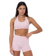 Elevate Halter Crop- Cloud Pink
