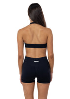 Elevate Halter Crop- Black