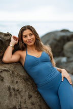 Sculpt Singlet- Storm Blue