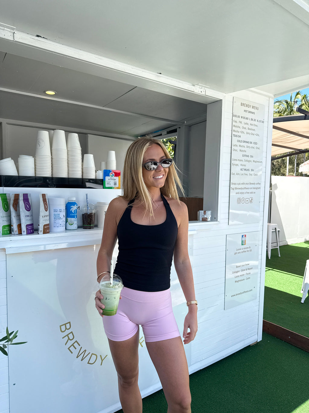 Elevate Halter Tank - Black