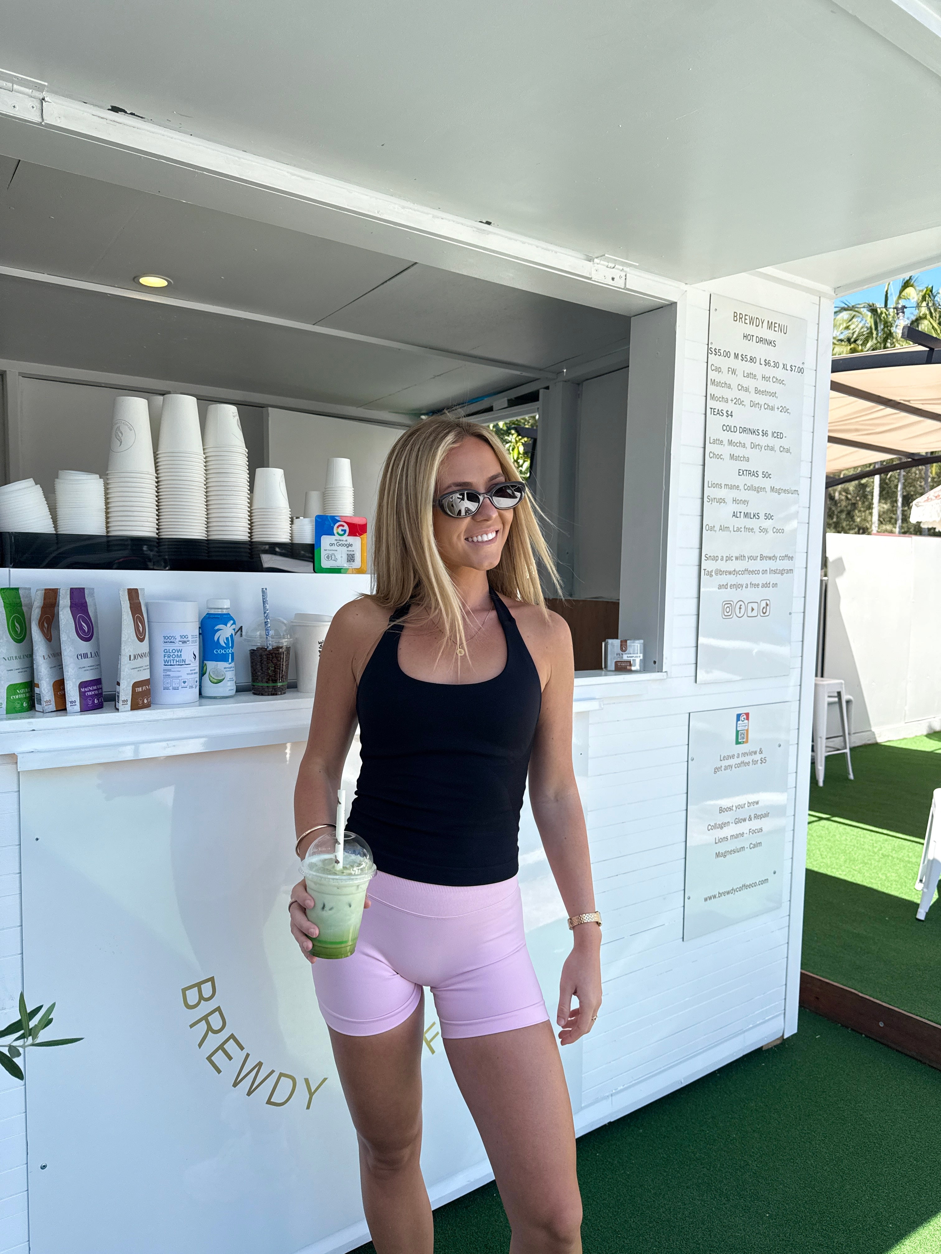 Elevate Halter Tank - Black